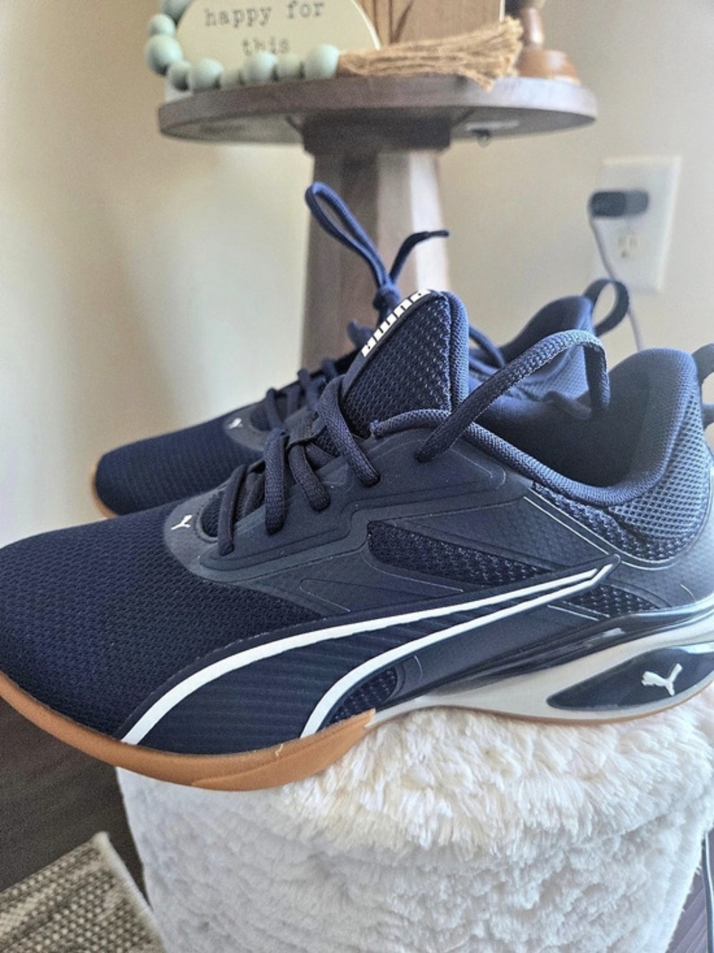 Puma Softride Enzo NXT Athletic Shoes Blue & White US 8.5